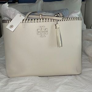 Tory burch white tote